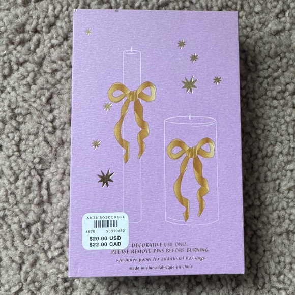 NWT Anthropologie Bow Candle Charm - Picture 3 of 3